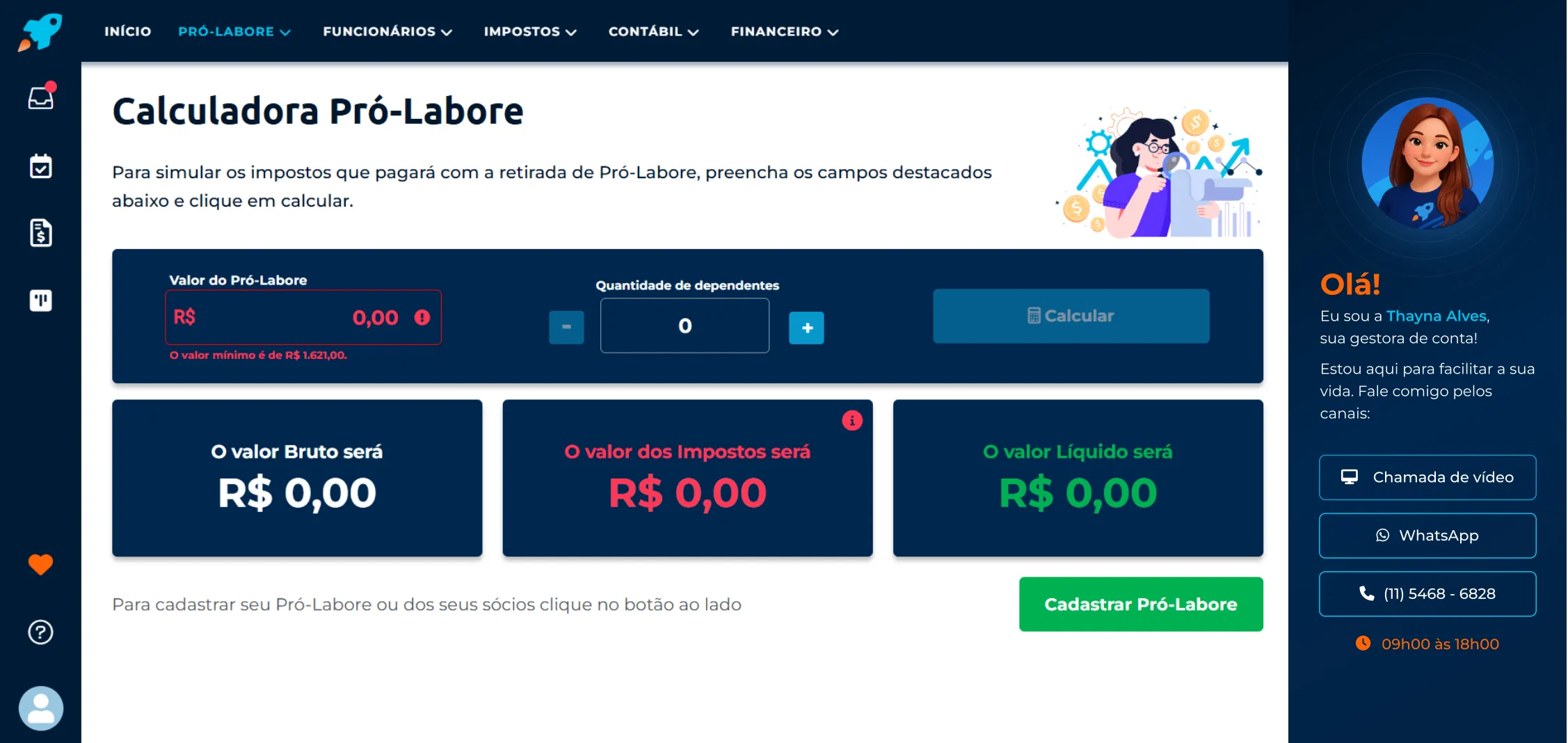 Calculadora Pró-Labore