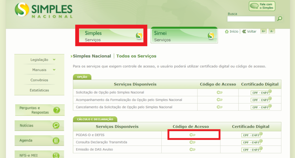 C Digo De Acesso Do Simples Nacional O Que Empreende Aqui Blog